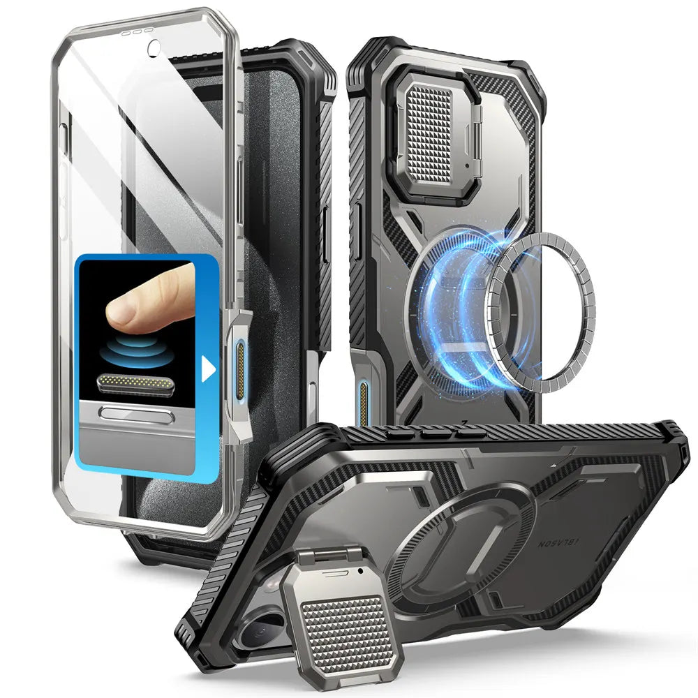 I-BLASON iPhone 16 Pro Armorbox Full-Body Rugged Holster Bumper