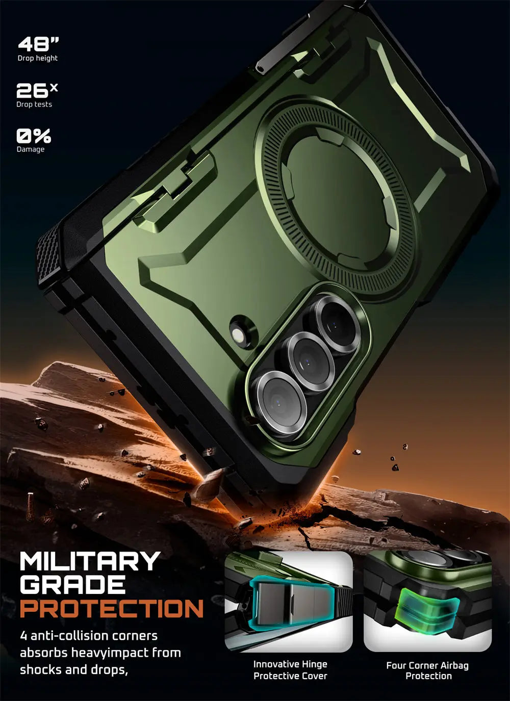 SUPCASE Z Fold 7 UB Grip Anti-Scratch Heavy Duty Case