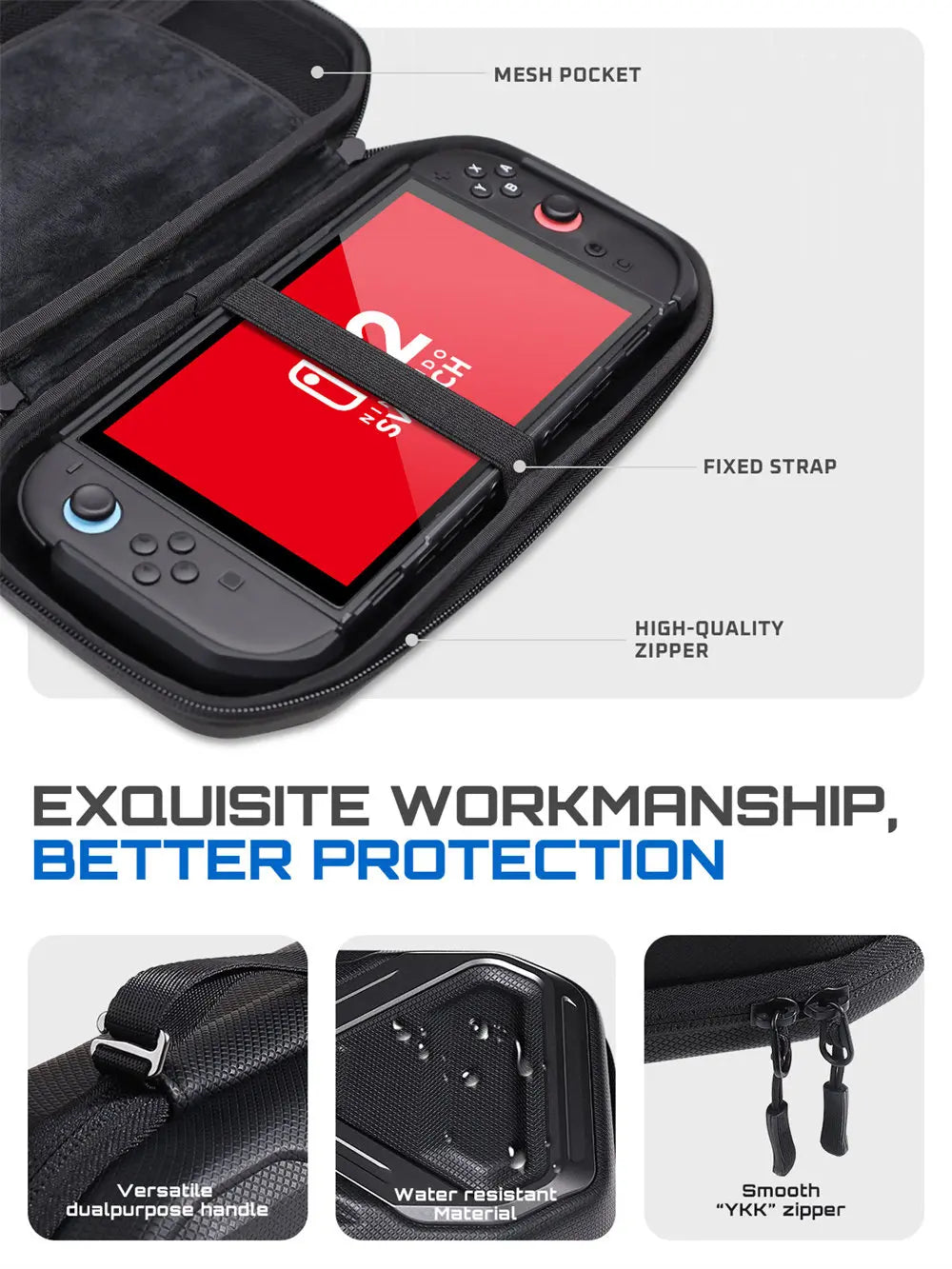 SUPCASE Spacious Nintendo Switch 2 Travel Bag