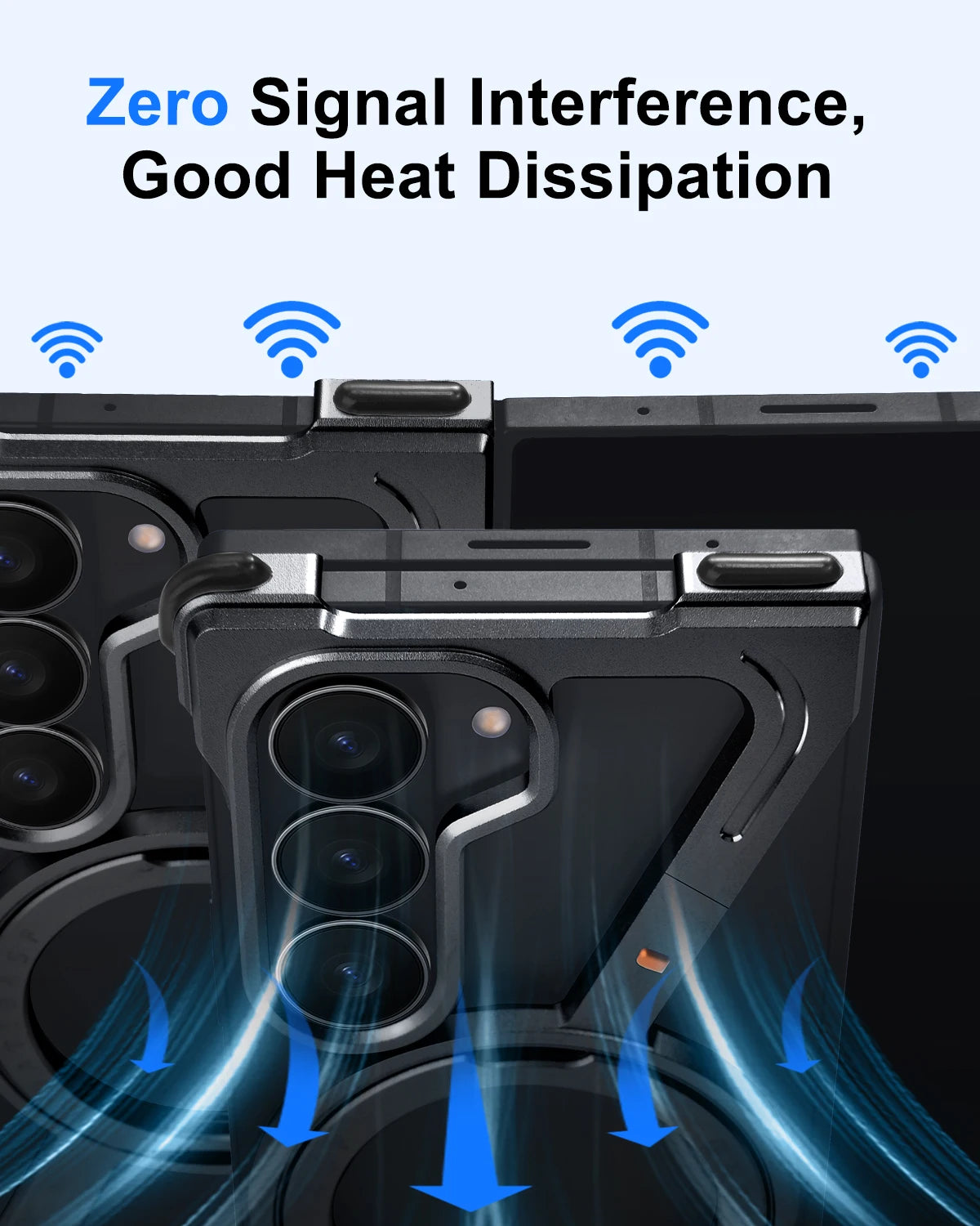 Aluminium Galaxy Z Fold 7 360° Magnetic Stand Cover