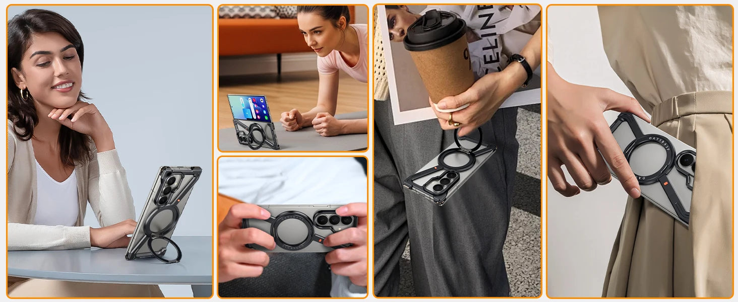 Aluminium Galaxy Z Fold 7 360° Magnetic Stand Cover