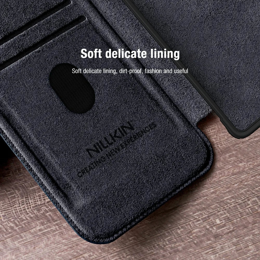 Galaxy S25 NILLKIN Leather Lens Cover Case