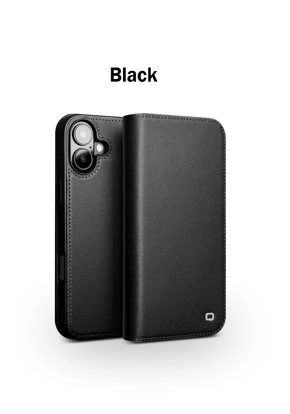 QIALINO Genuine Leather iPhone 17 Pro Handmade Case