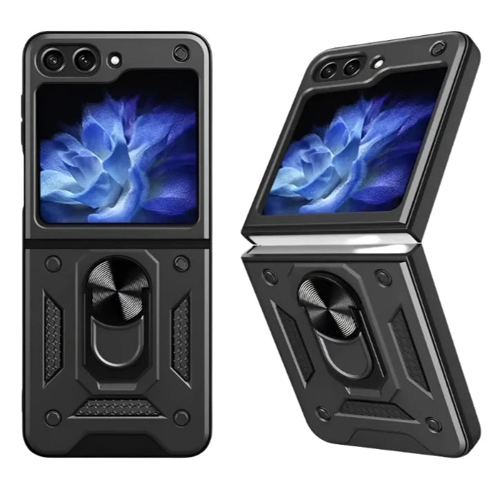 Galaxy Z Flip 6 Car Magnetic Ring Holder Armor Case