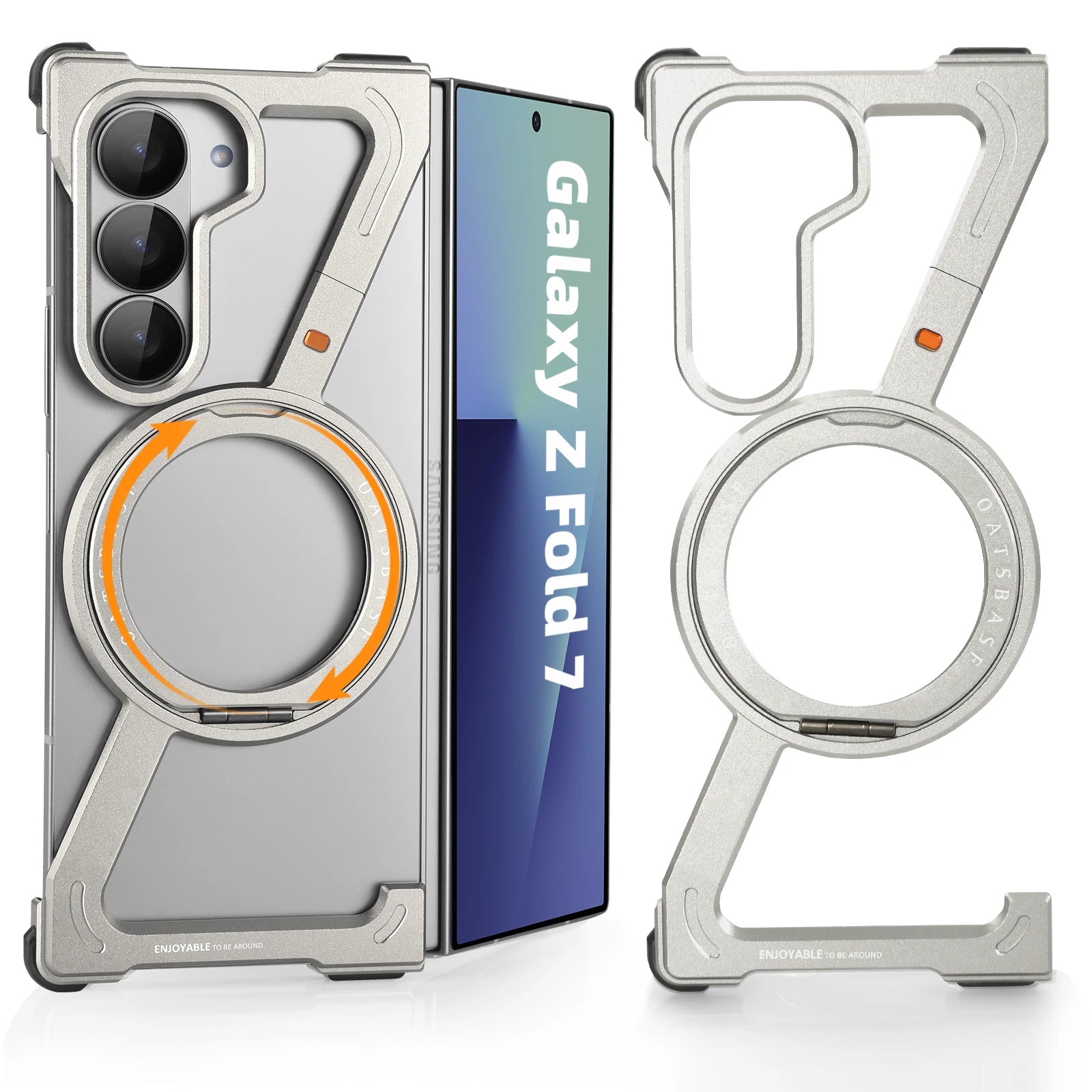 Aluminium Galaxy Z Fold 7 360° Magnetic Stand Cover