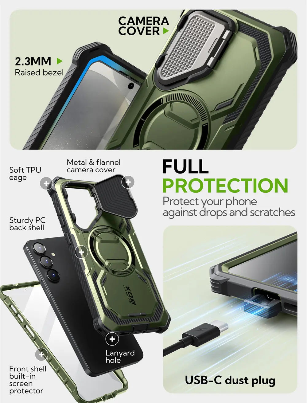 Galaxy S25 Case I-BLASON Armorbox Full-Body Case