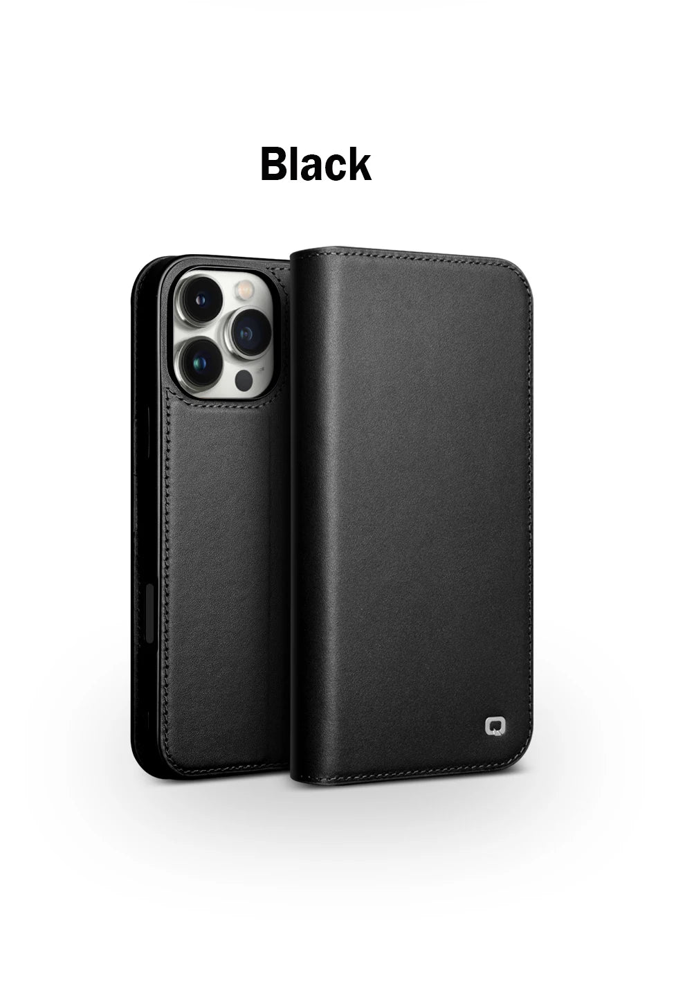 QIALINO Genuine Leather iPhone 17 Handmade Case