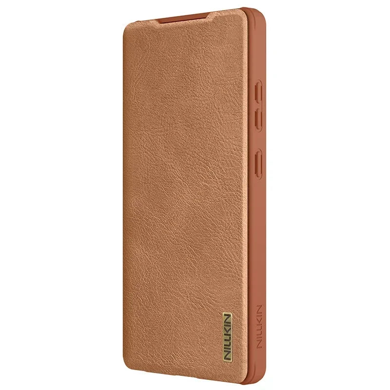 Galaxy S25 Plus NILLKIN Leather Lens Cover Case