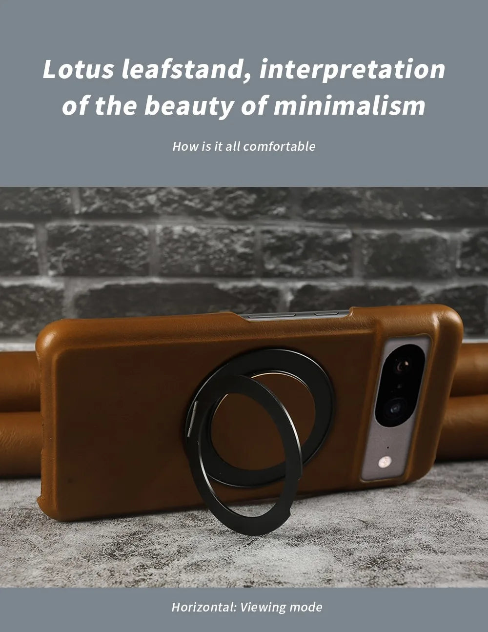 Google Pixel 9 Luxury 360° Rotating Magnetic Leather Case