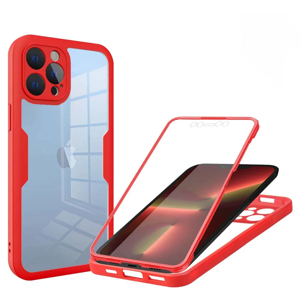 iPhone 16 Pro Full Shockproof Silicone Screen Protection Cover