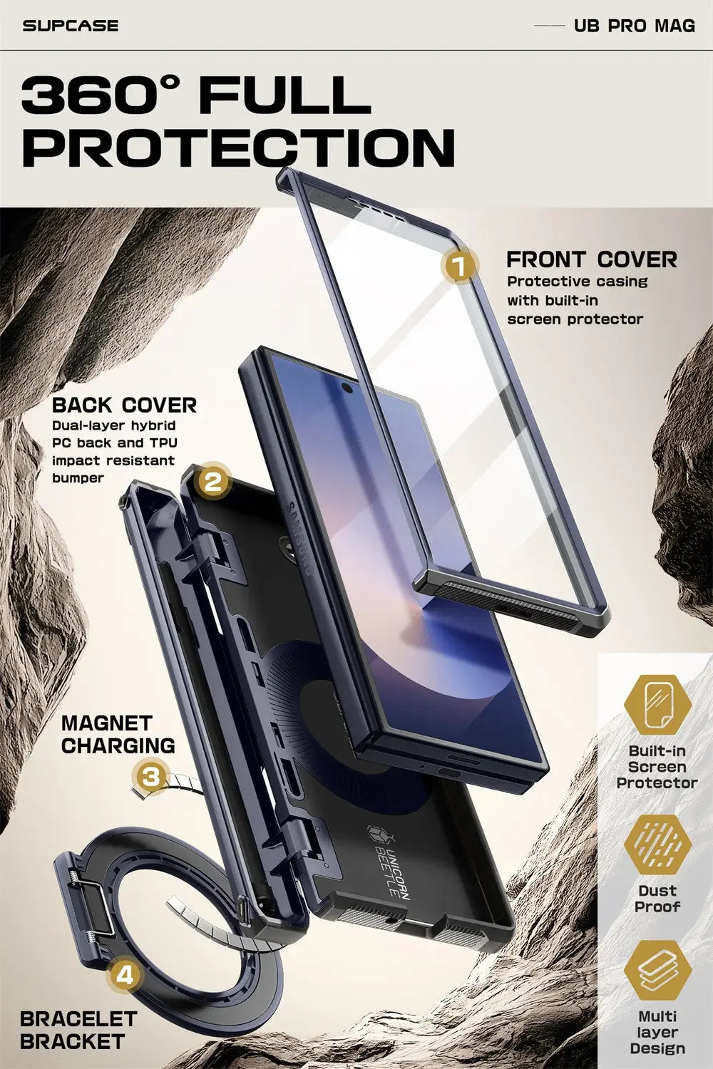 SUPCASE UB Pro Mag Galaxy Z Fold 6 Rugged Shockproof Case