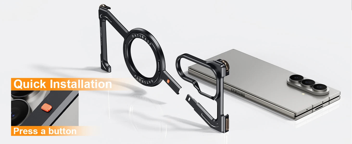 Aluminium Galaxy Z Fold 7 360° Magnetic Stand Cover