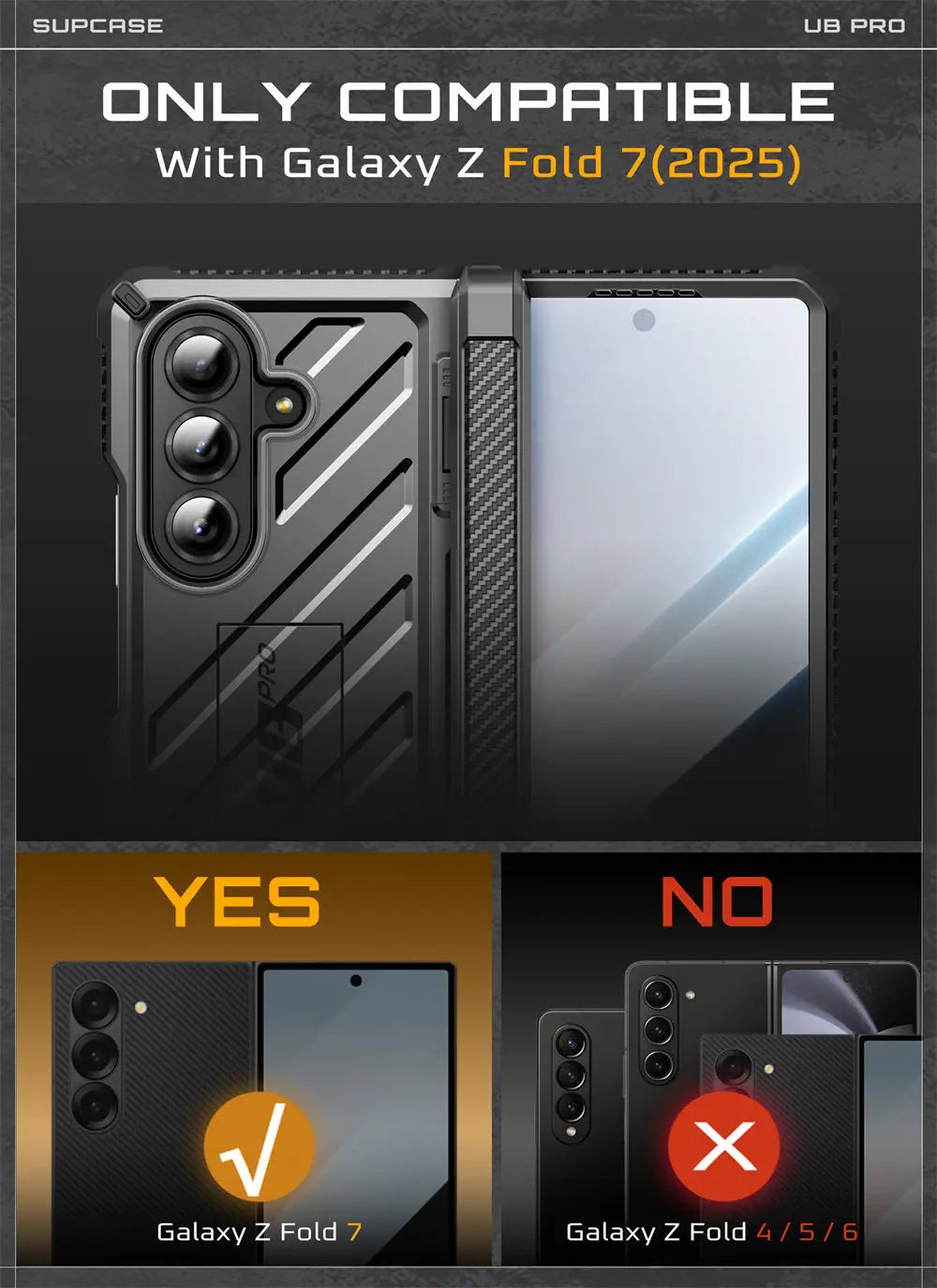 SUPCASE Galaxy Z Fold 7 UB Pro Rugged Phone Case
