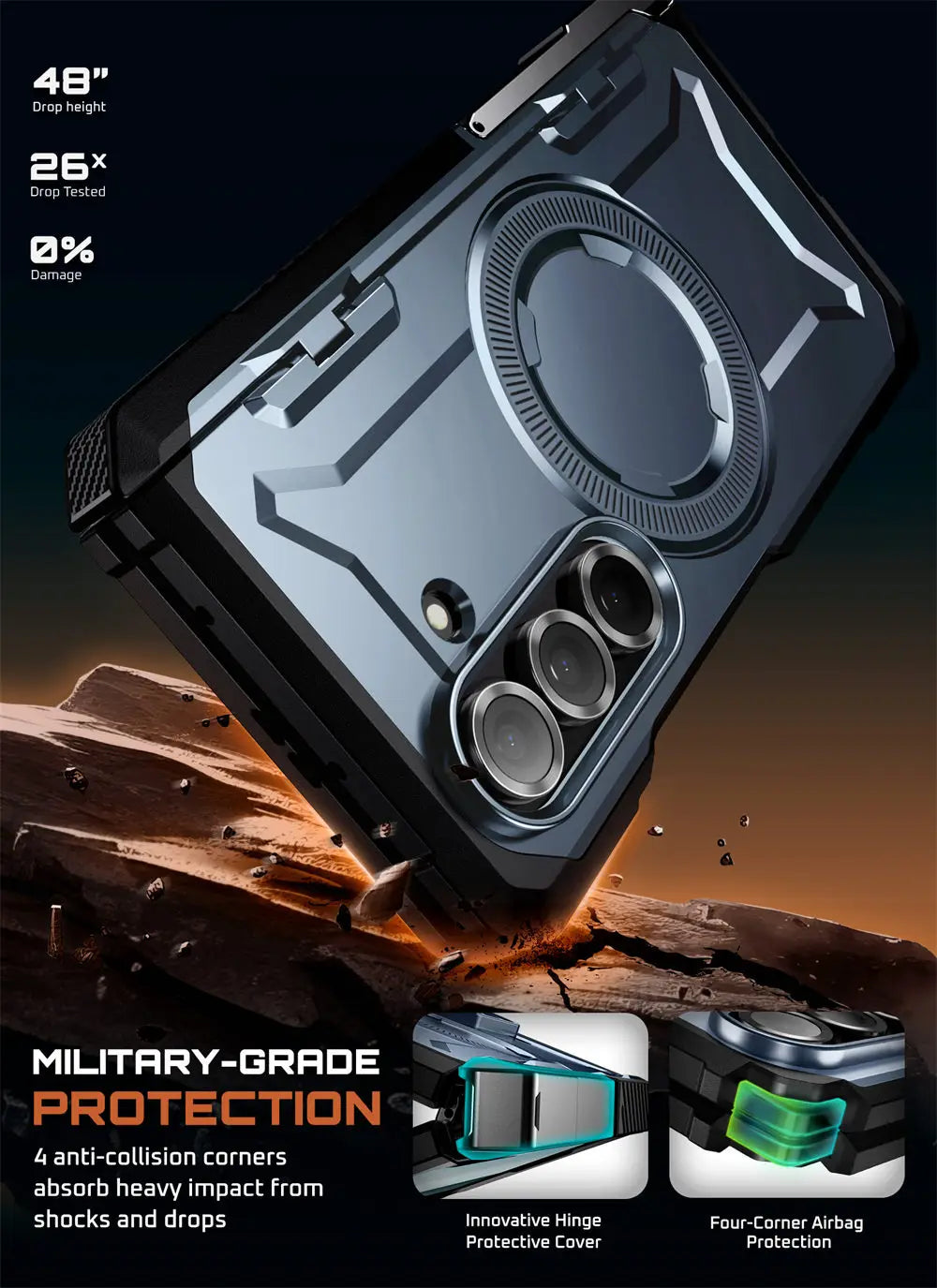 SUPCASE Z Fold 7 UB Grip Anti-Scratch Heavy Duty Case