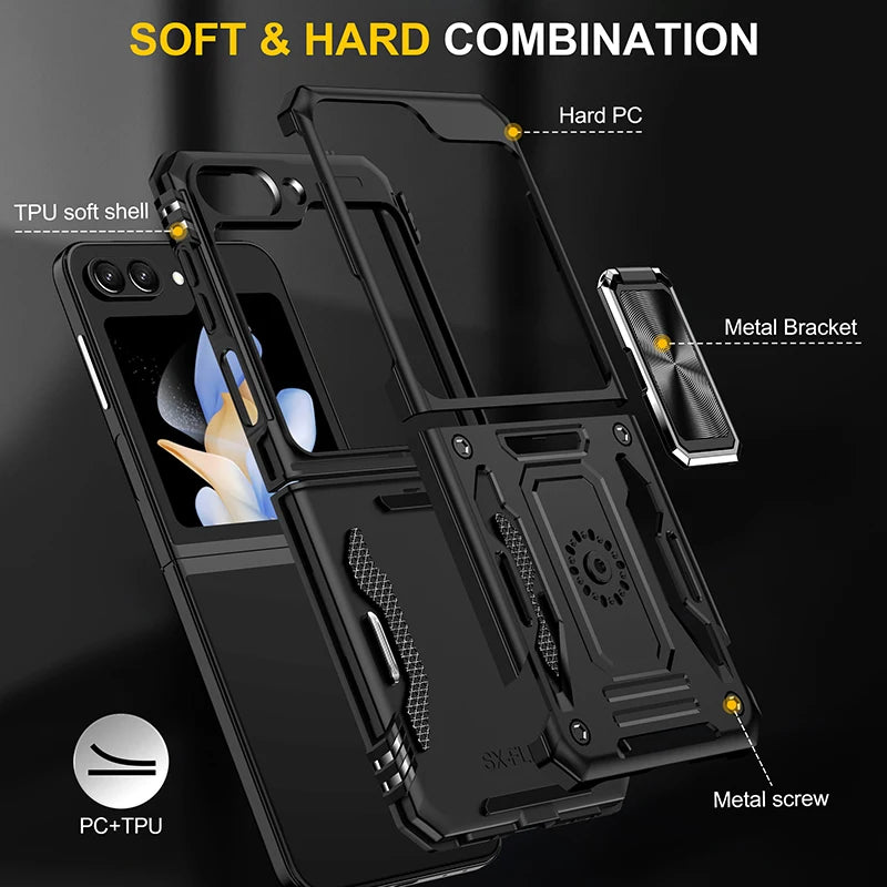 Rugged Armor Galaxy Z Flip 6 Slide Window Lens Case