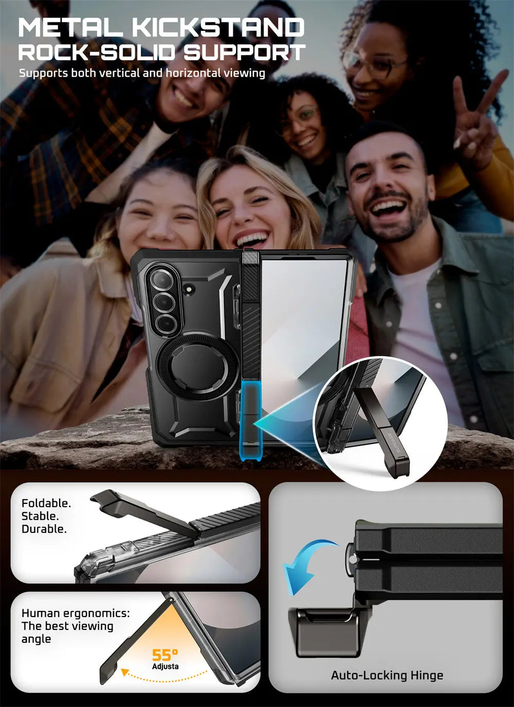 SUPCASE Z Fold 7 UB Grip Anti-Scratch Heavy Duty Case