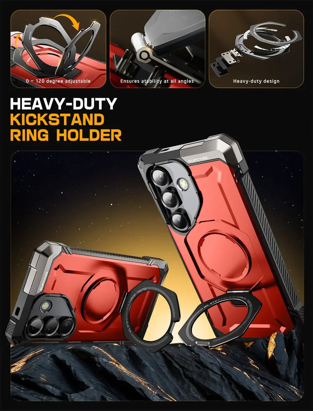 SUPCASE Galaxy S25 2025 UB Grip Anti-Scratch Heavy Duty Case