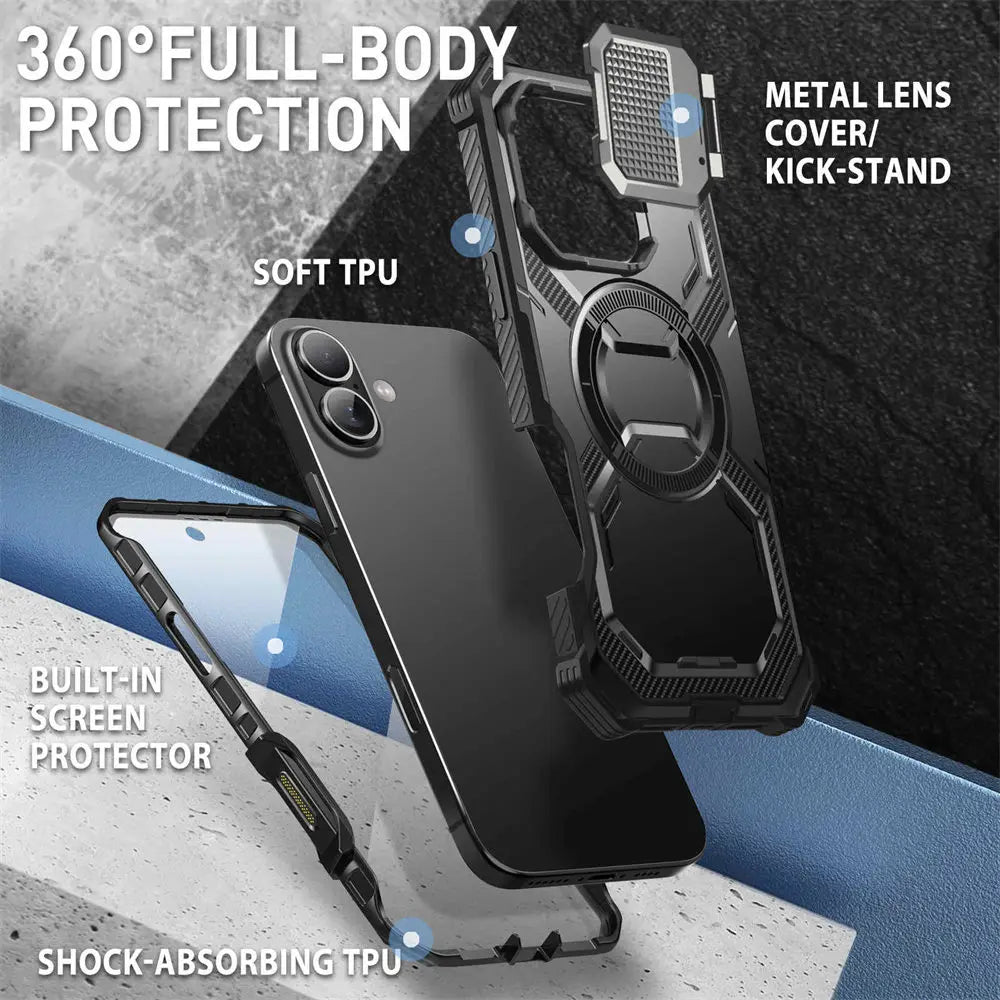 I-BLASON iPhone 16 Armorbox Full-Body Rugged Holster Bumper