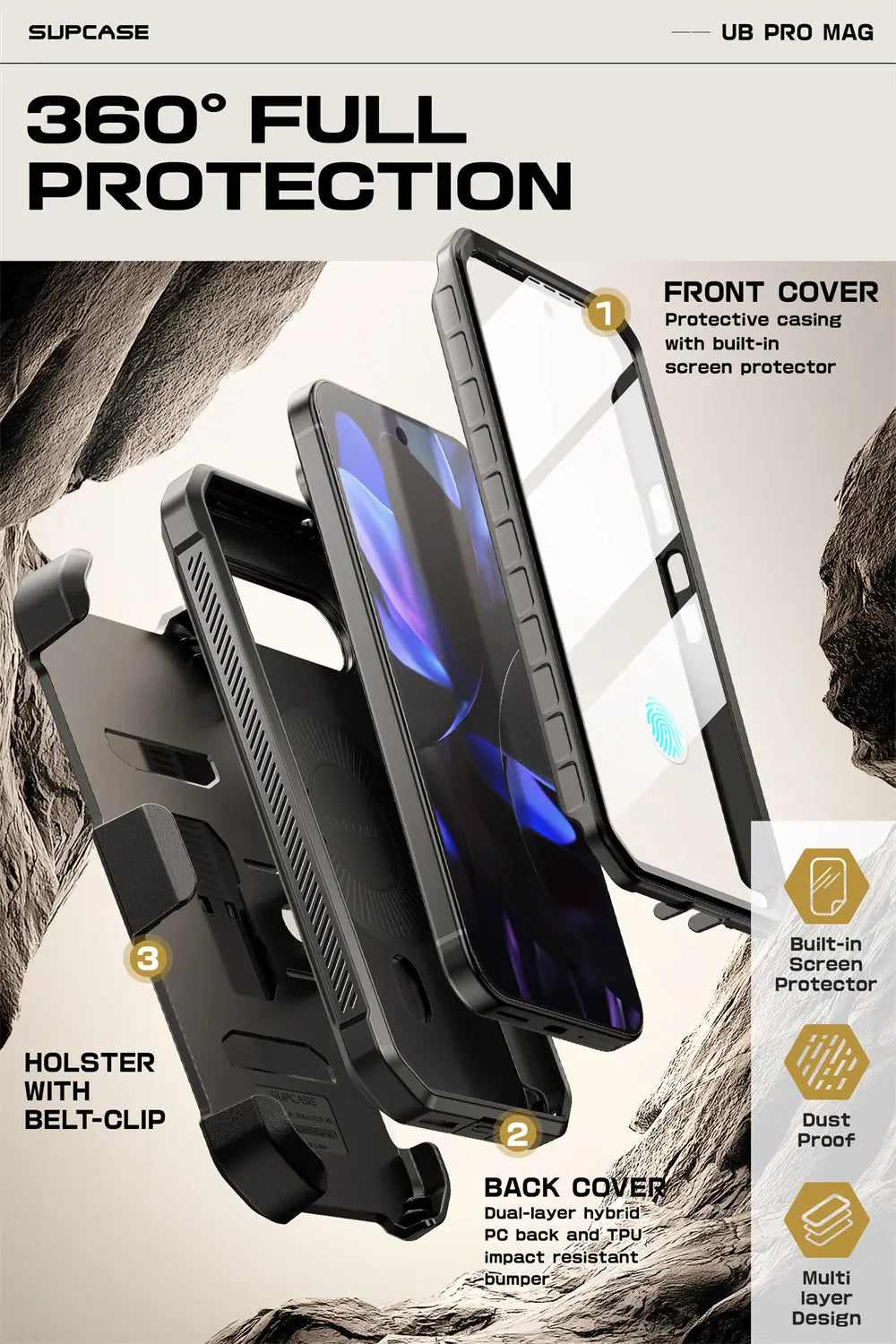 SUPCASE Pixel 9 UB Pro Full-Body Rugged Case