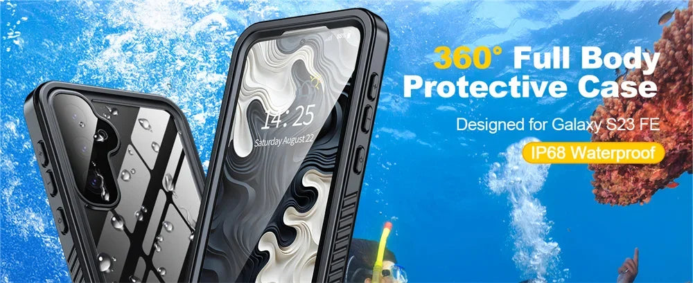 Galaxy S25 IP68 Waterproof Underwater Swimming Case