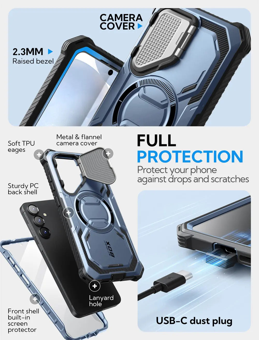 Galaxy S25 Plus Case I-BLASON Armorbox Full-Body Case