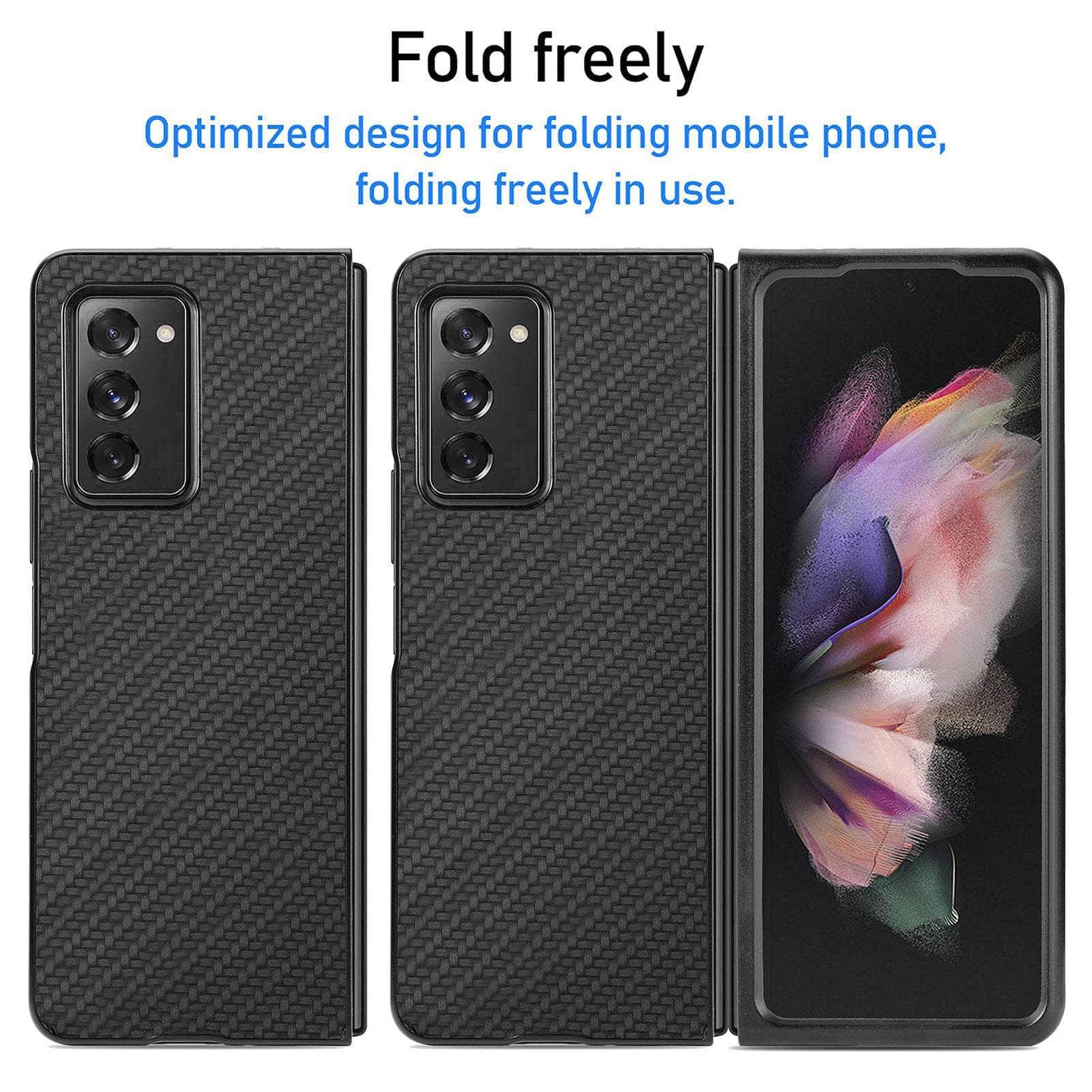 Anti-Slip Carbon Galaxy Z Fold 3 Cover