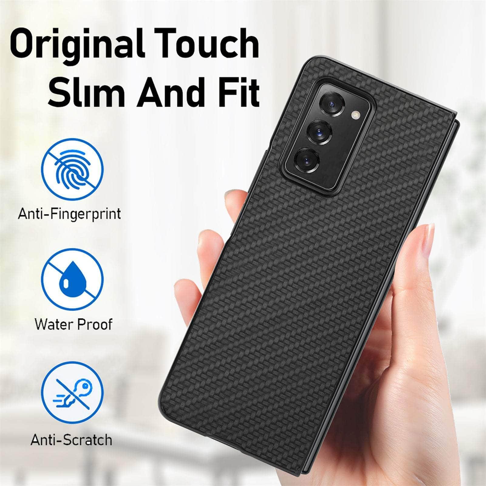 Anti-Slip Carbon Galaxy Z Fold 4 Cover