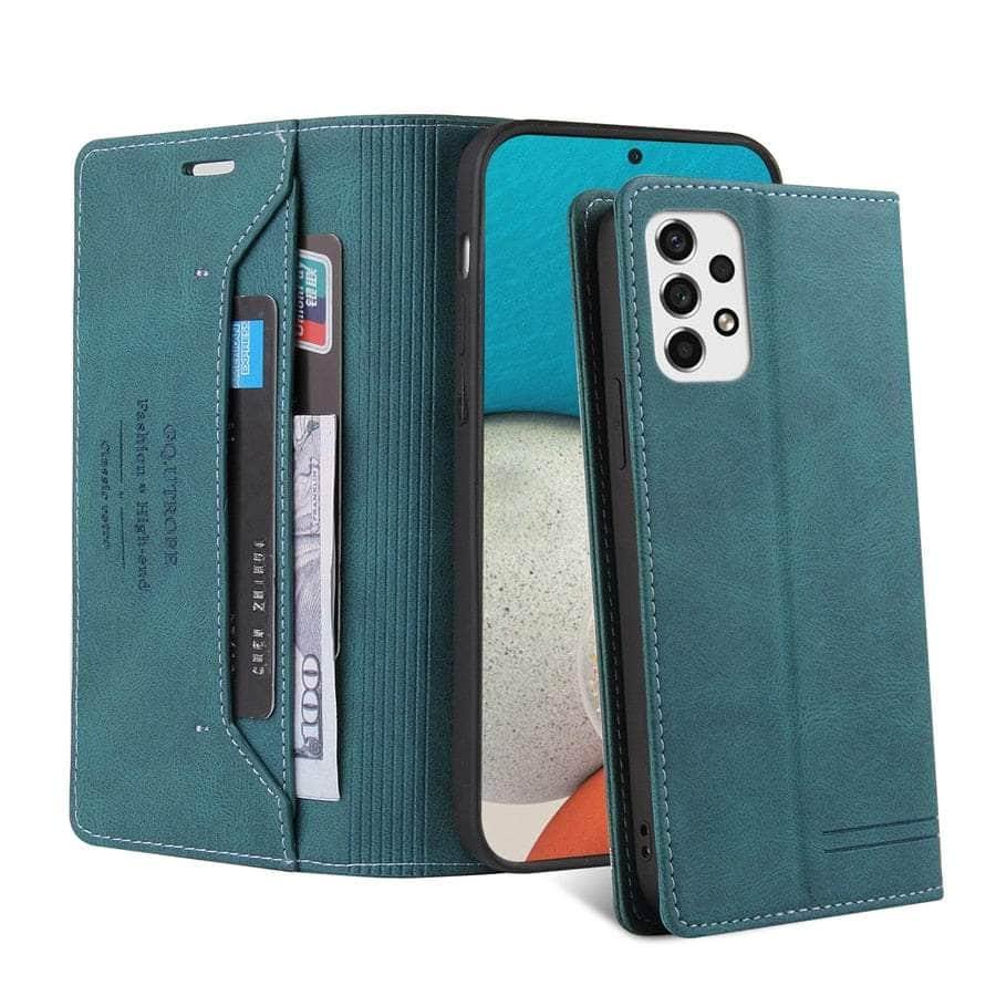 Anti-theft Galaxy A14 Leather Wallet