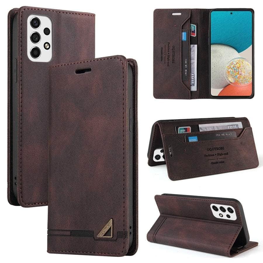 Anti-theft Galaxy A34 Leather Wallet