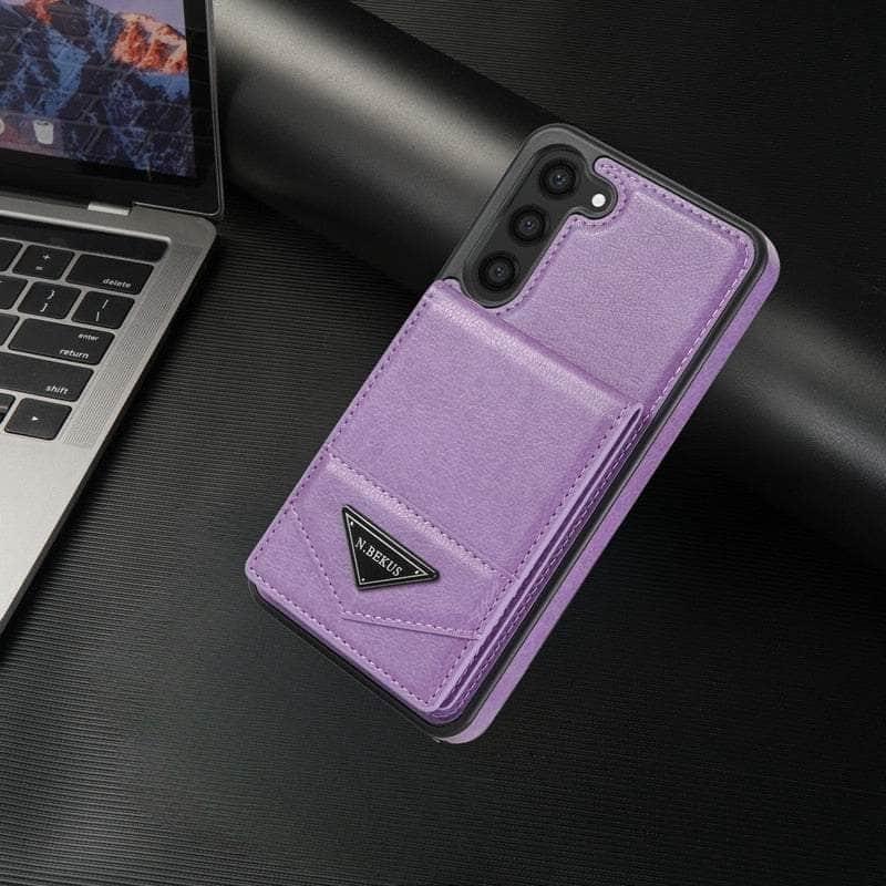 Anti-theft Galaxy S23 FE Brush Wallet Flip Case