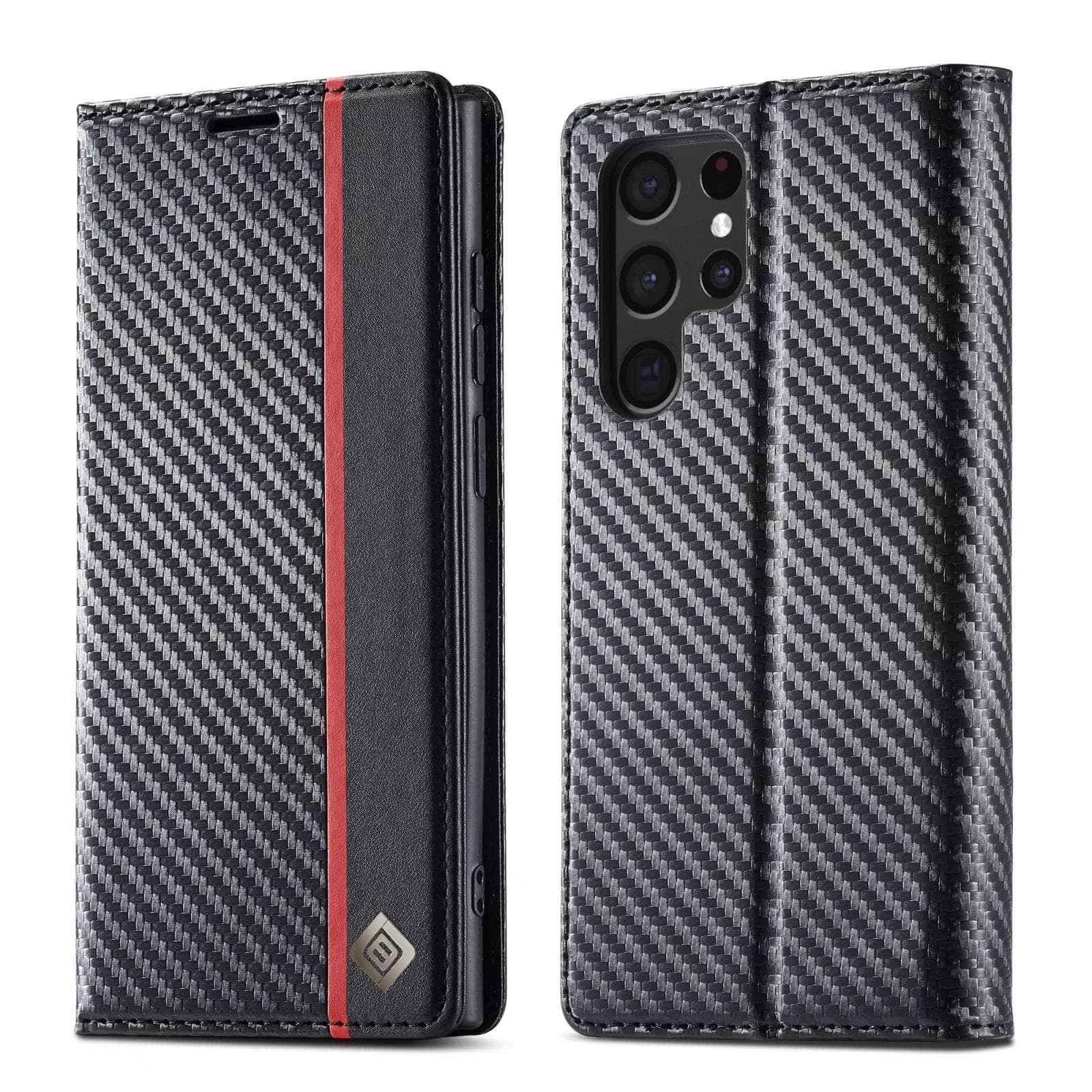 Carbon Fiber Vegan Leather Galaxy A14 Case