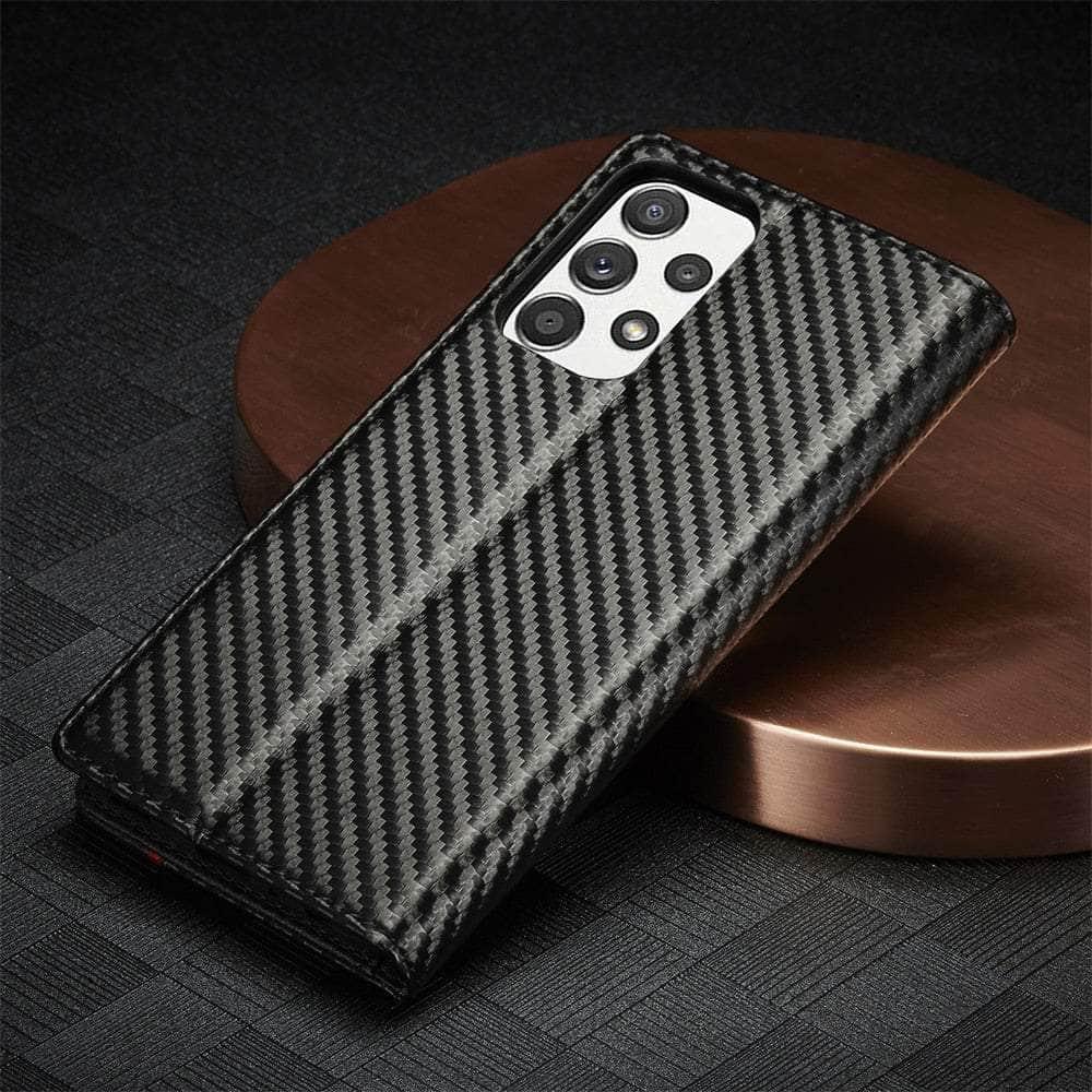 Carbon Fiber Vegan Leather Galaxy A14 Case