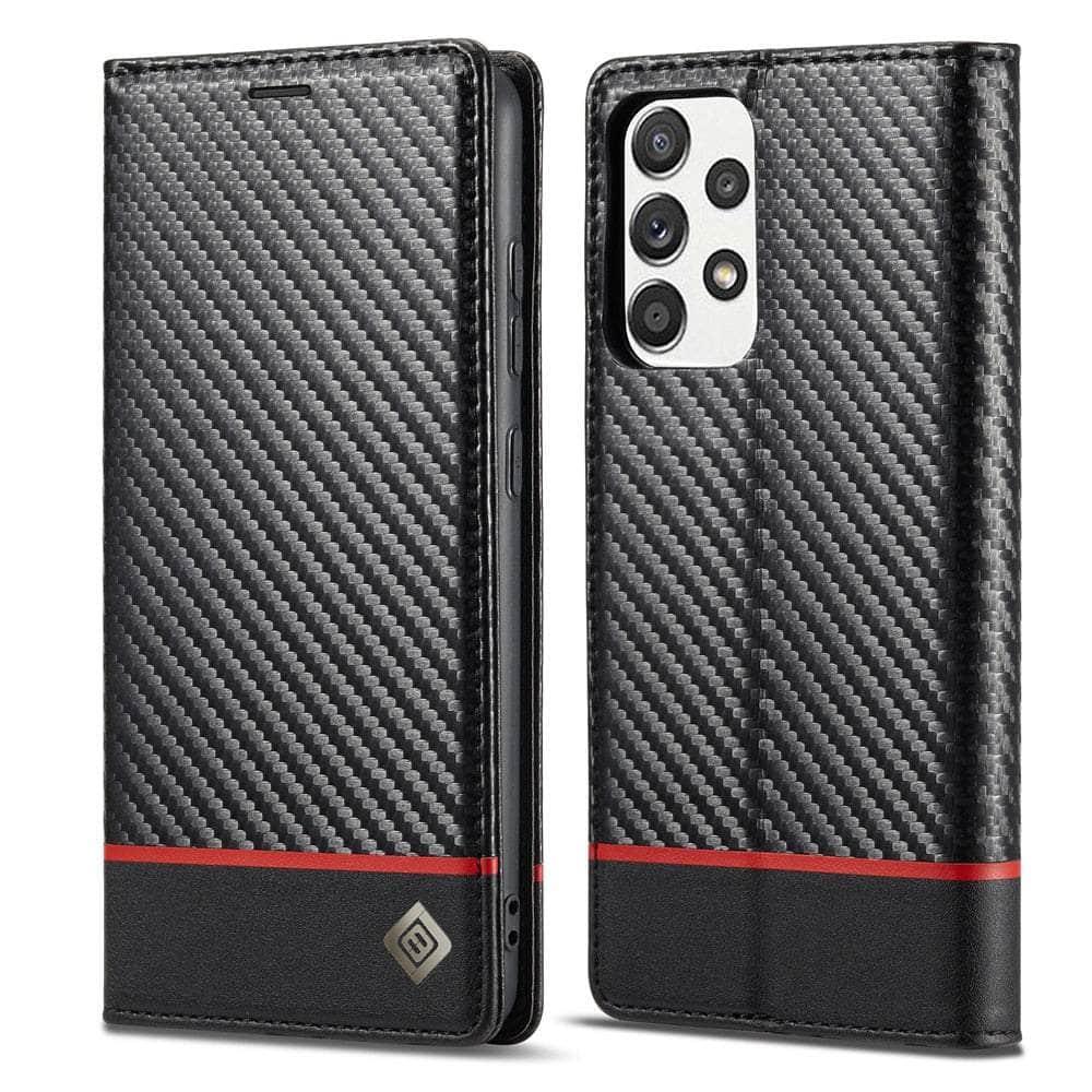 Carbon Fiber Vegan Leather Galaxy A14 Case