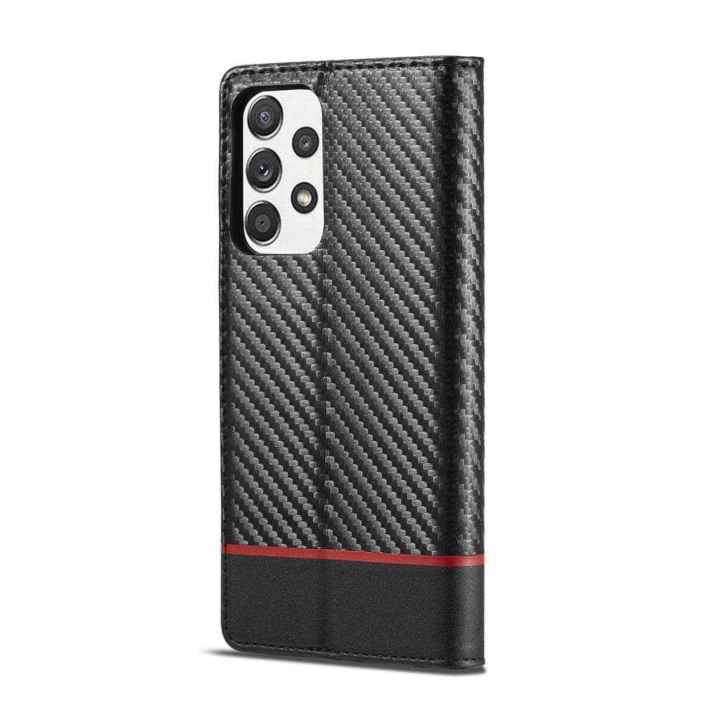 Carbon Fiber Vegan Leather Galaxy A14 Case