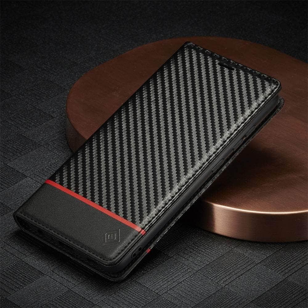 Carbon Fiber Vegan Leather Galaxy A14 Case