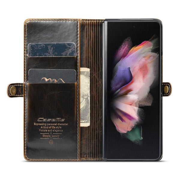 Casebuddy Business Leather Galaxy Z Fold 5 Card Pocket