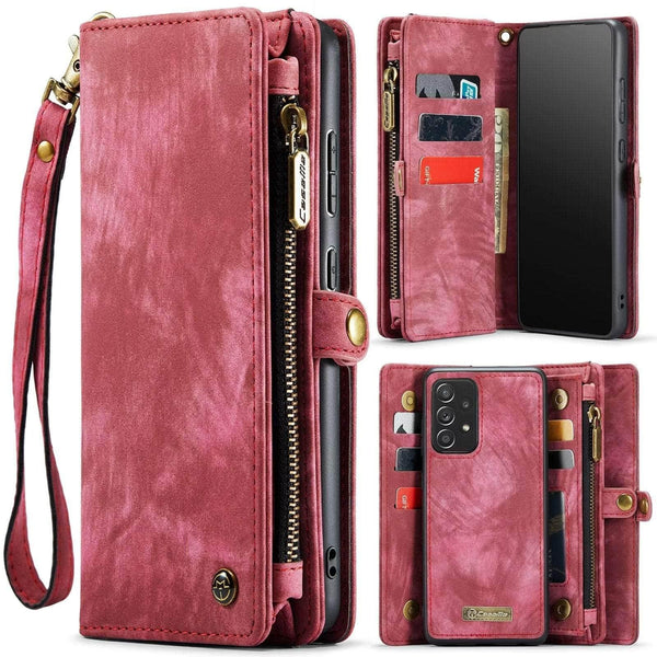 Casebuddy red / Samsung A14 Detachable Galaxy A14 Wallet Case