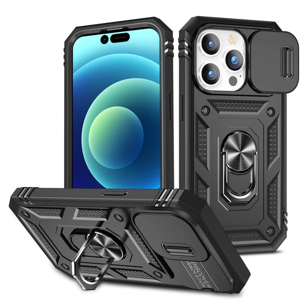 Casebuddy Black / iPhone 15 Pro Max iPhone 15 Pro Max Armor Designed Shockproof Rugged Military Case