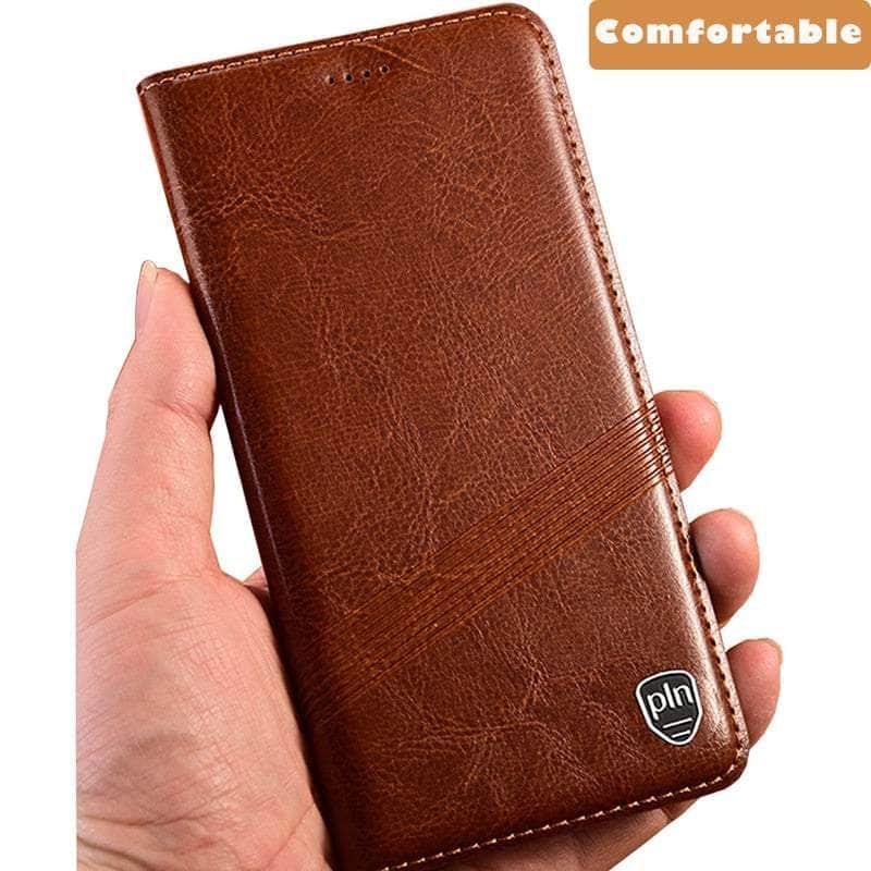 Casebuddy Crazy Horse Real Leather 15 Plus Magnetic Cover