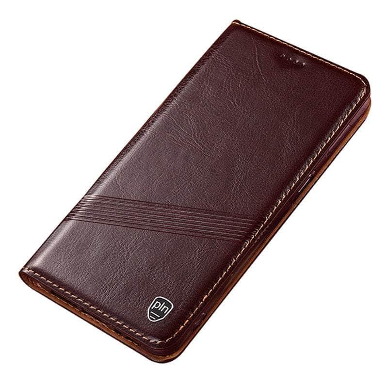 Casebuddy Crazy Horse Real Leather 15 Pro Magnetic Cover