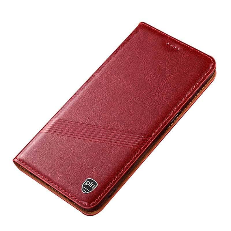 Casebuddy Crazy Horse Real Leather 15 Pro Max Magnetic Cover