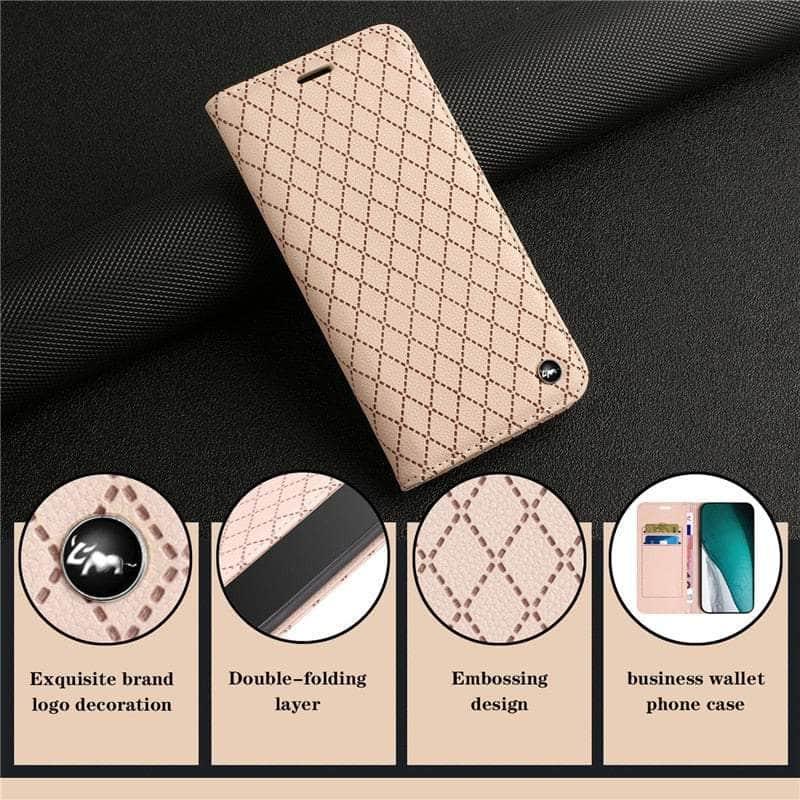 Casebuddy Embossing Samsung Galaxy A34 Vegan Leather Wallet