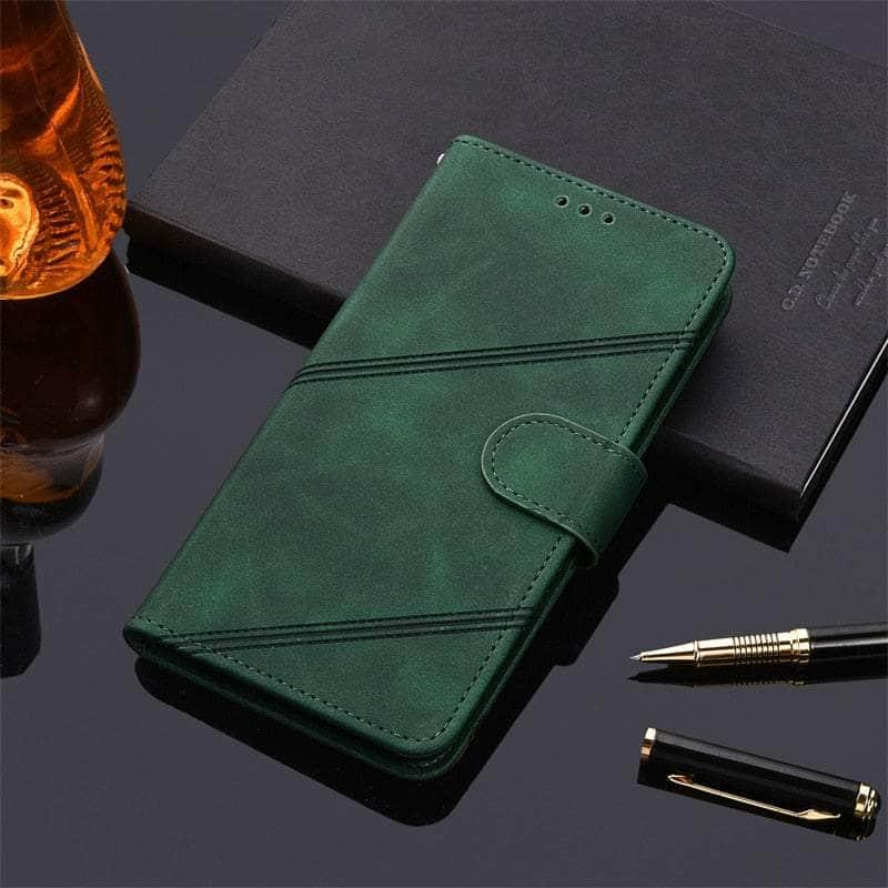 Casebuddy K4-Green / Galaxy A14 5G Flip Leather Wallet Galaxy A14 Case