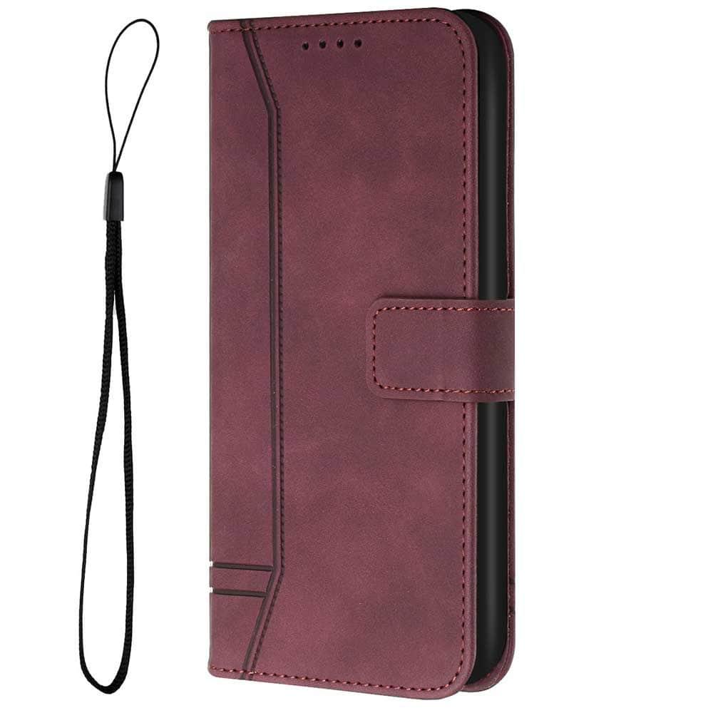 Casebuddy Wine Red / Galaxy A14 5G Galaxy A14 Leather Wallet Case