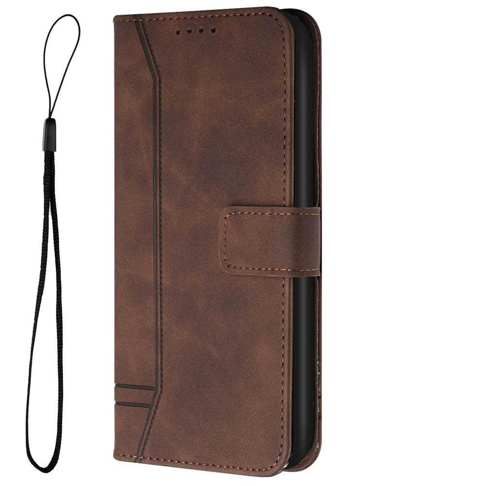 Casebuddy Dark Brown / Galaxy A14 5G Galaxy A14 Leather Wallet Case