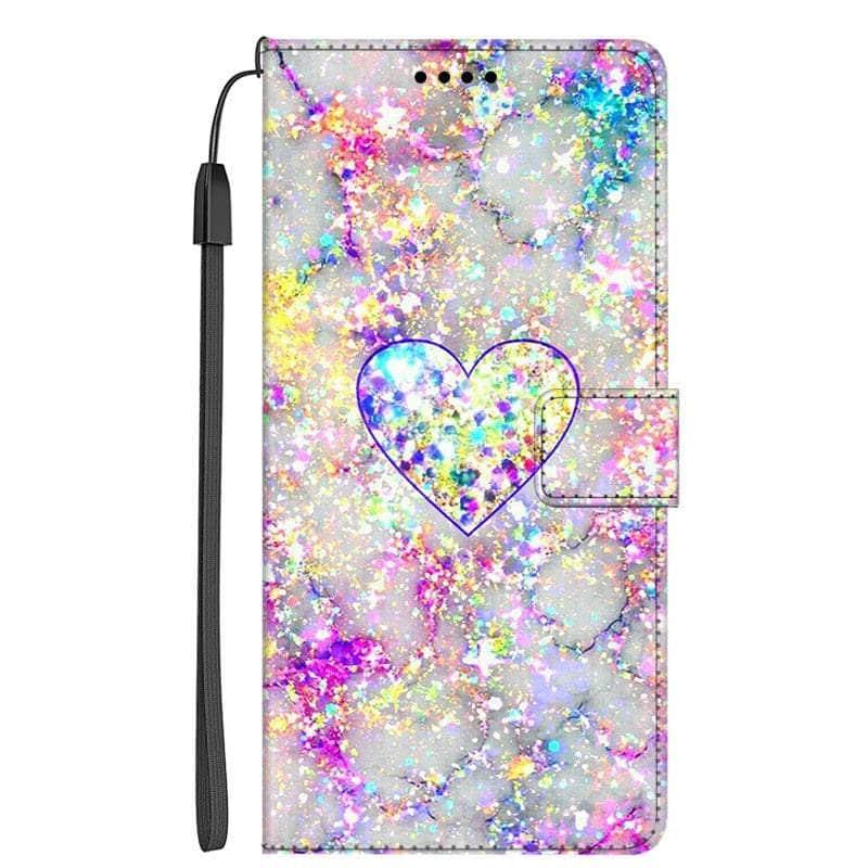 Casebuddy 1 / For Galaxy M14 5G Galaxy A14 Marble Leather Case