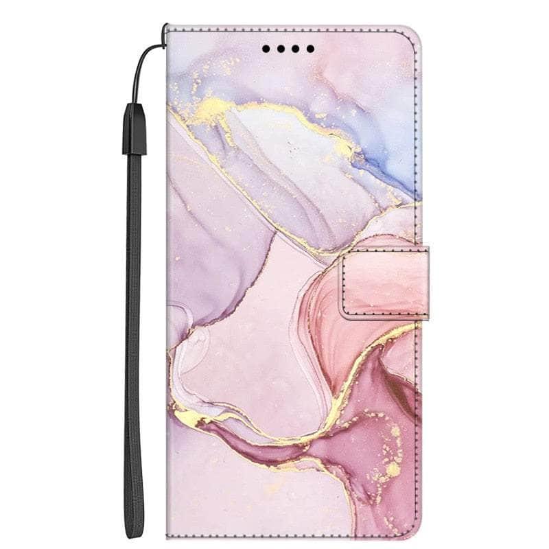 Casebuddy 2 / For Galaxy M14 5G Galaxy A14 Marble Leather Case