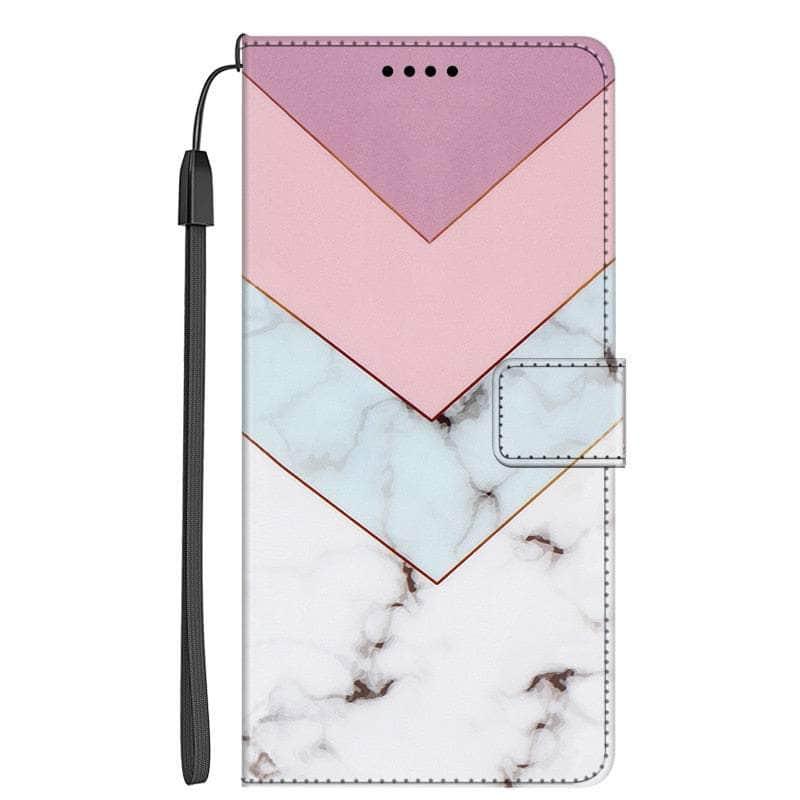 Casebuddy 25 / For Galaxy M14 5G Galaxy A14 Marble Leather Case