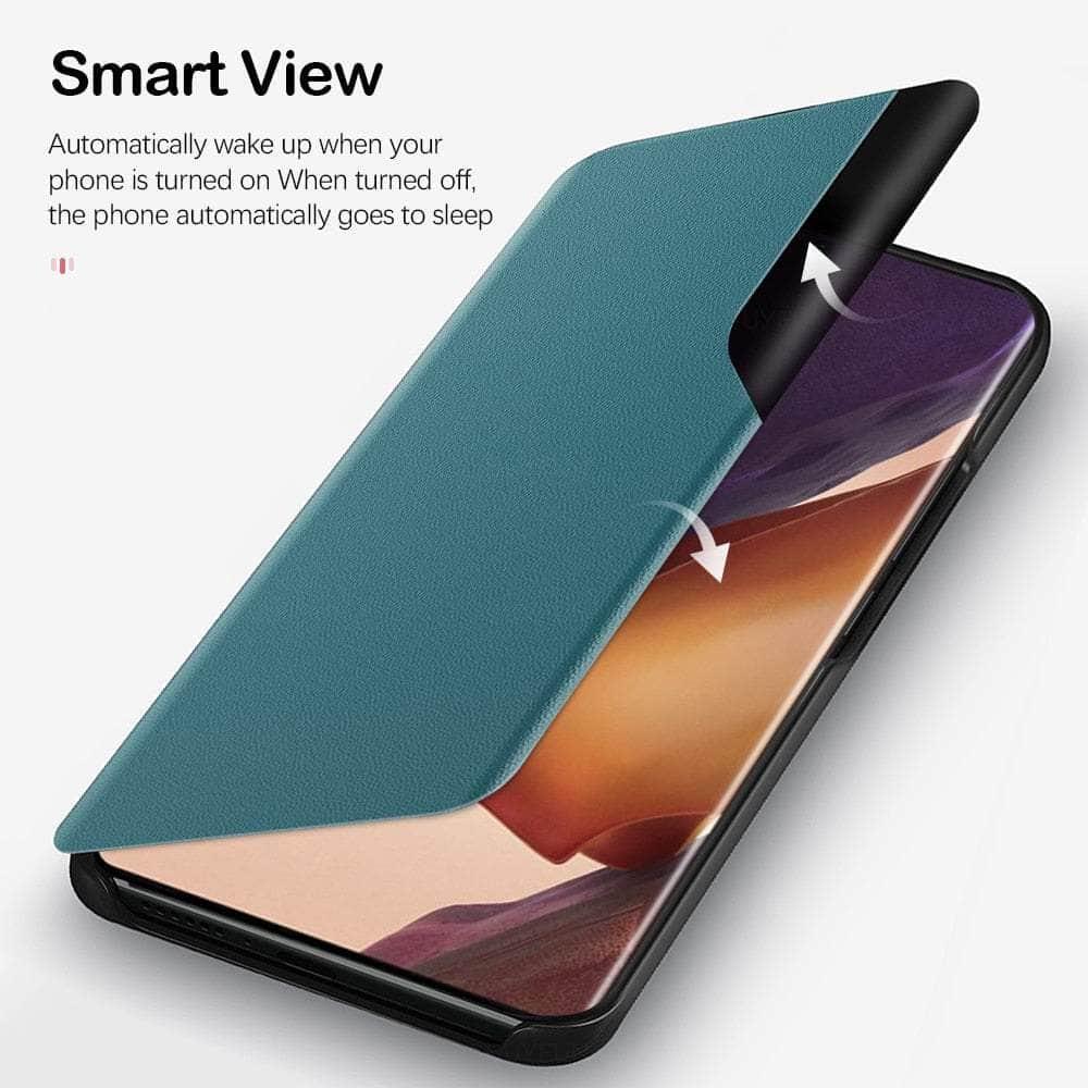 Casebuddy Galaxy A14 Smart Side View Leather Flip Cover