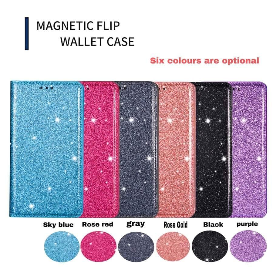 Casebuddy Galaxy A14 Wallet Glitter Leather Case